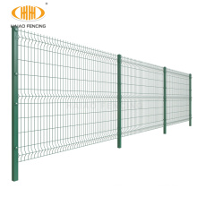 Cheap Square Post Bent Curve Welded Wire Mesh Fence Panel